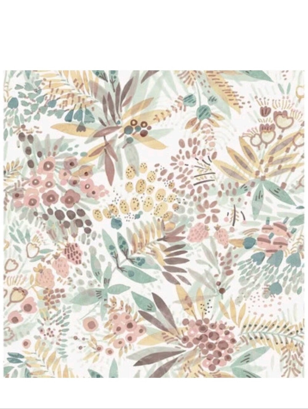 NuWallpaper Teal Peach Naupaka Peel and Stick Wallpaper